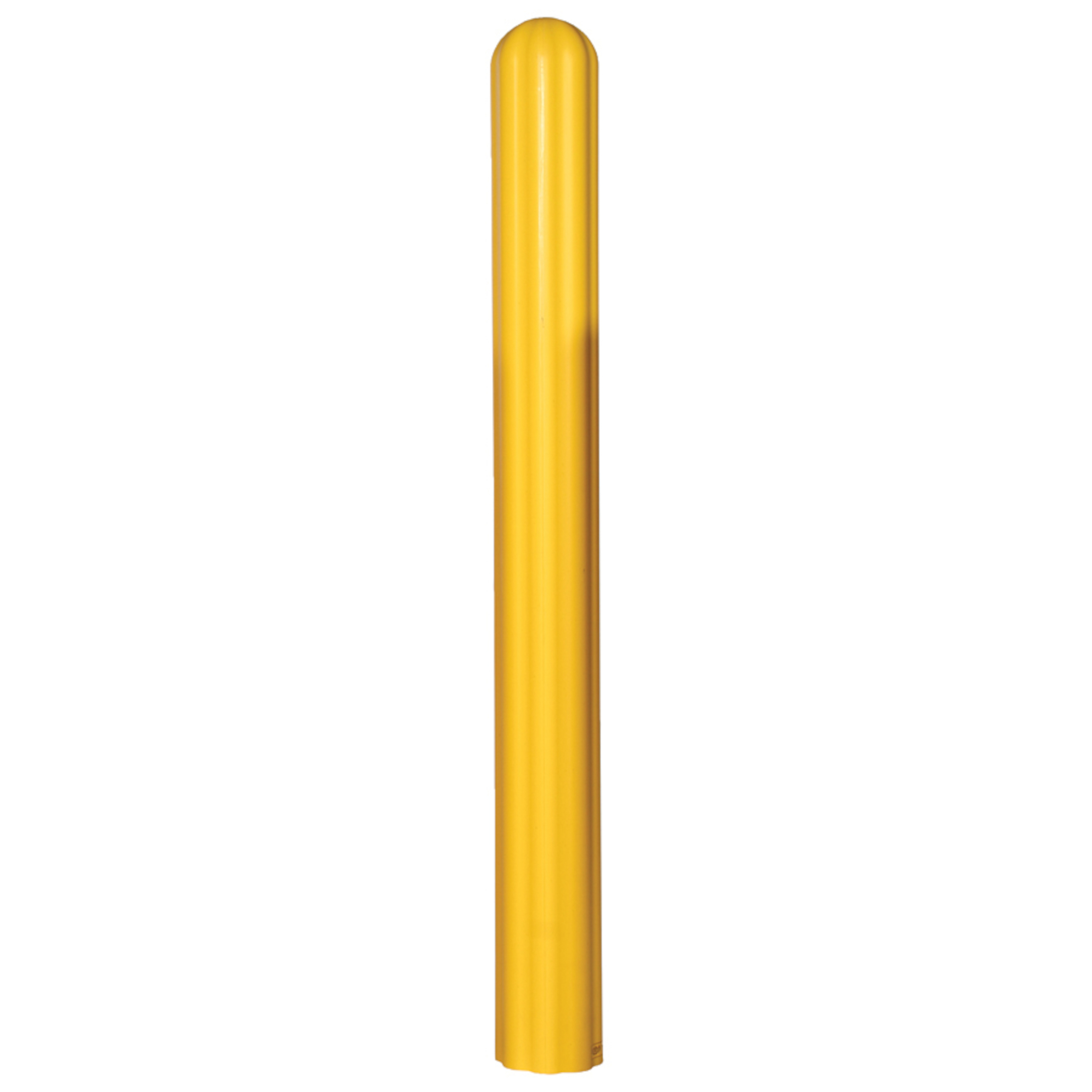 Eagle Fluted Bollard Cover — 6in. x 72in., Yellow, HDPE, UV Resistant, Model# 173072